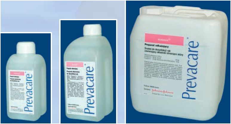 Antyseptyki do rąk i skóry ASP / Johnson & Johnson Prevacare biotensid