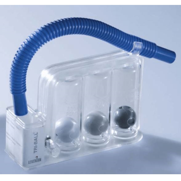 Aparaty do treningu oddychania - trenażery mięśni oddechowych Leventon S.A.U. Tri-Ball