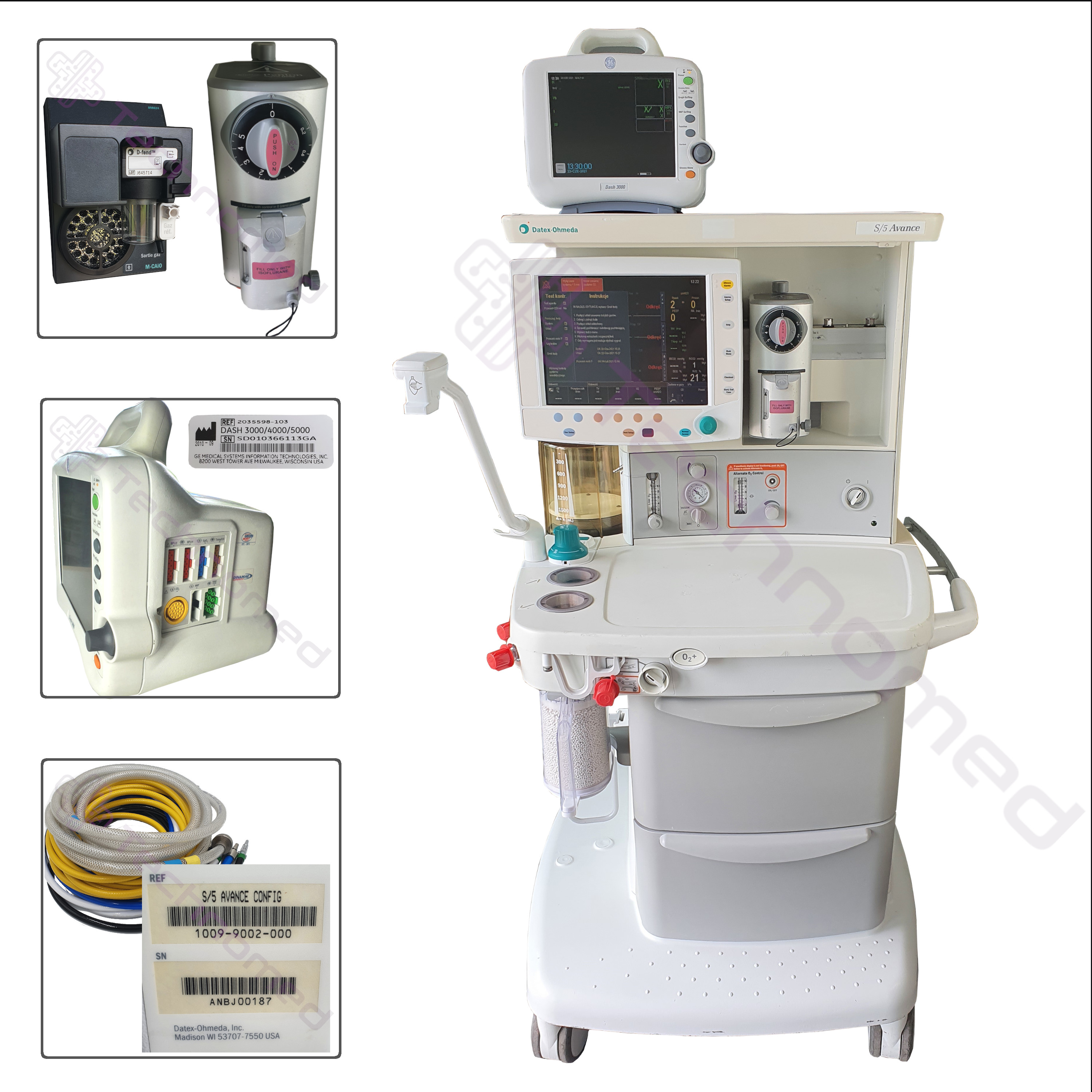 Aparaty do znieczulenia ogólnego używane GE Datex-Ohmeda AVANCE S/5 - Technomed używane