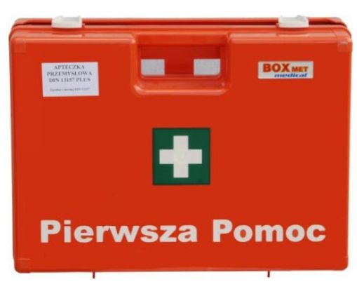 Apteczki do zakładów pracy Boxmet Apteczka Biurowa DIN 13164 (ABW164)