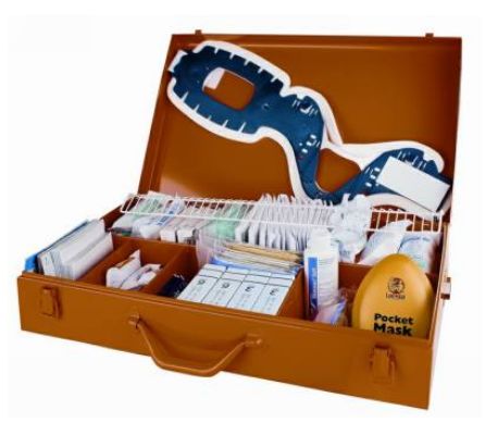 Apteczki do zakładów pracy Boxmet Przenośny Zestaw Pierwszej Pomocy ZPP typ C w walizce