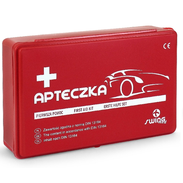 Apteczki samochodowe swing-med DIN 13164 w pudełku