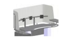 Stanowisko monitorów regulowane elektryczne