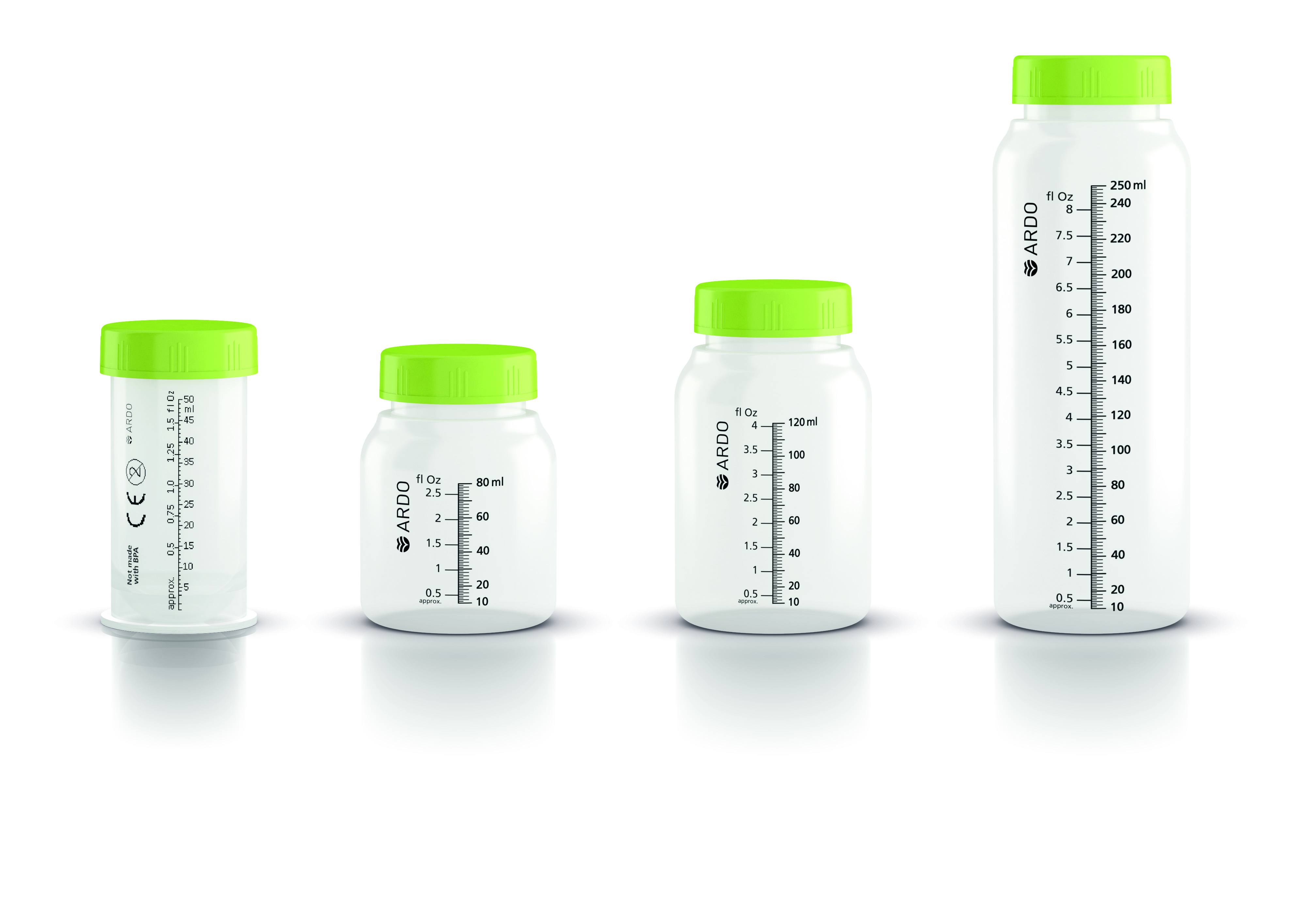 Butelki do przechowywania pokarmu ARDO CLINISTORE
