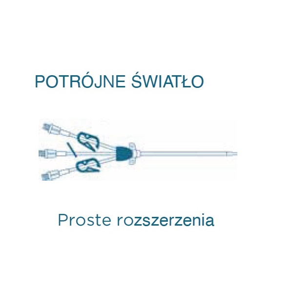 Cewniki trzykanałowe do dializ Kimal Potrójne