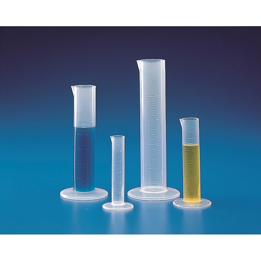 Cylindry miarowe z tworzywa sztucznego Kartell PP niski skalowany