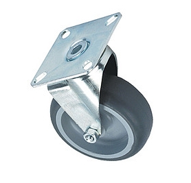 Części zamienne do wózków sprzątających Splast Kółko o 75 mm z płytką mocującą KOLK-0004