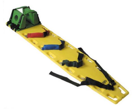 Deski ortopedyczne Boxmet Deska ortopedyczna kompletna (ze stabilizacja klockową głowy i kompletem 4 pasów)