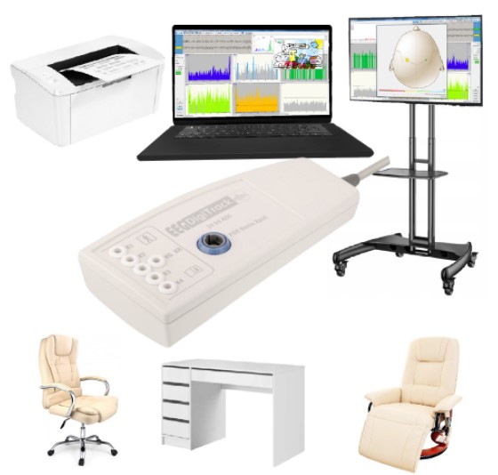 EEG Biofeedback (neurofeedback) Koordynacja Zestaw nr 4 EEG Biofeedback 5 kanałowy – Kompleksowe wyposażenie