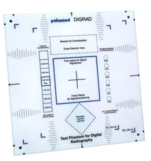 Fantomy do testowania radiografii, angiografii i fluoroskopii Pehamed DIGRAD/A+K