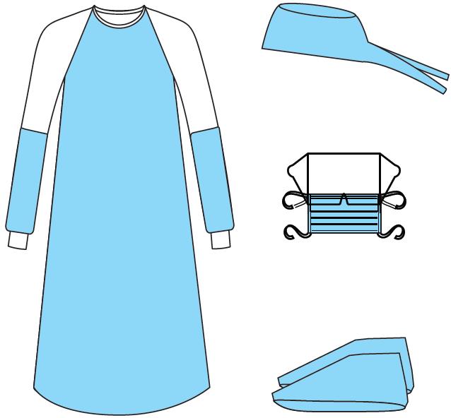 Fartuchy zabiegowe jednorazowe JKT/MOLNLYCKE 380255