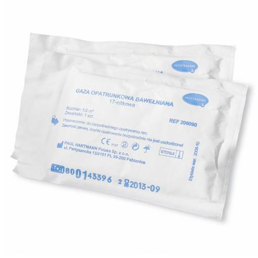 Gazy opatrunkowe kopertowane HARTMANN Gaza bawełniana kopertowana
