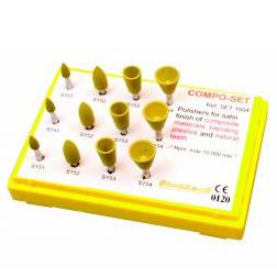 Gumki do polerowania - stomatologiczne Stoddard Compo - zestaw