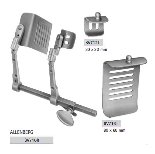 Haki automatyczne - Systemy retraktorów chirurgicznych B.Braun System rozwieracza biodrowego Allenberg