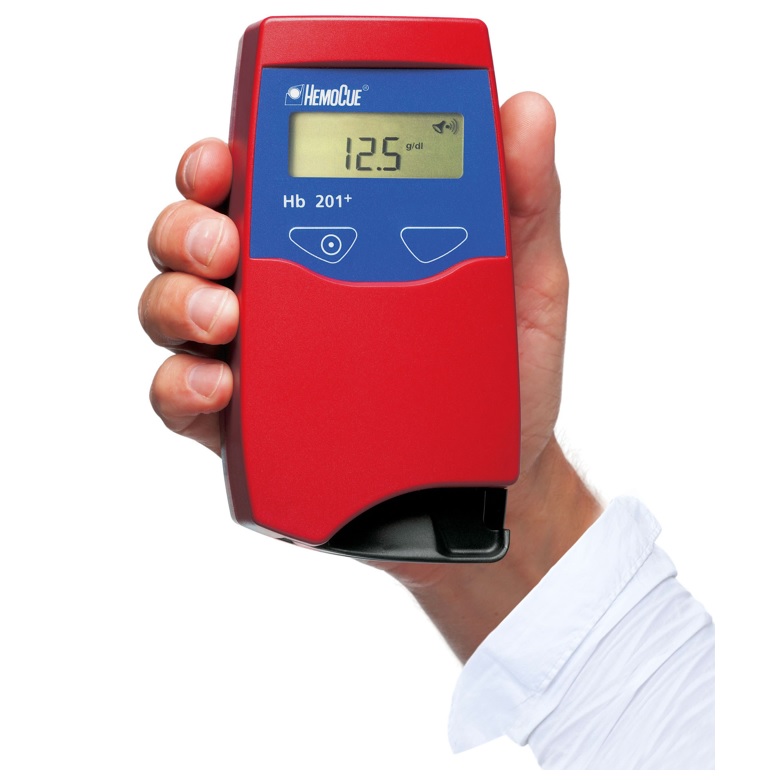 Hemoglobinometry HemoCue Hb 201+ System