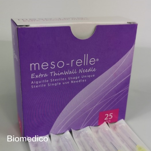 Igły do mezoterapii i mikrozastrzyków Biotekne Mesorelle Extra Thinwall
