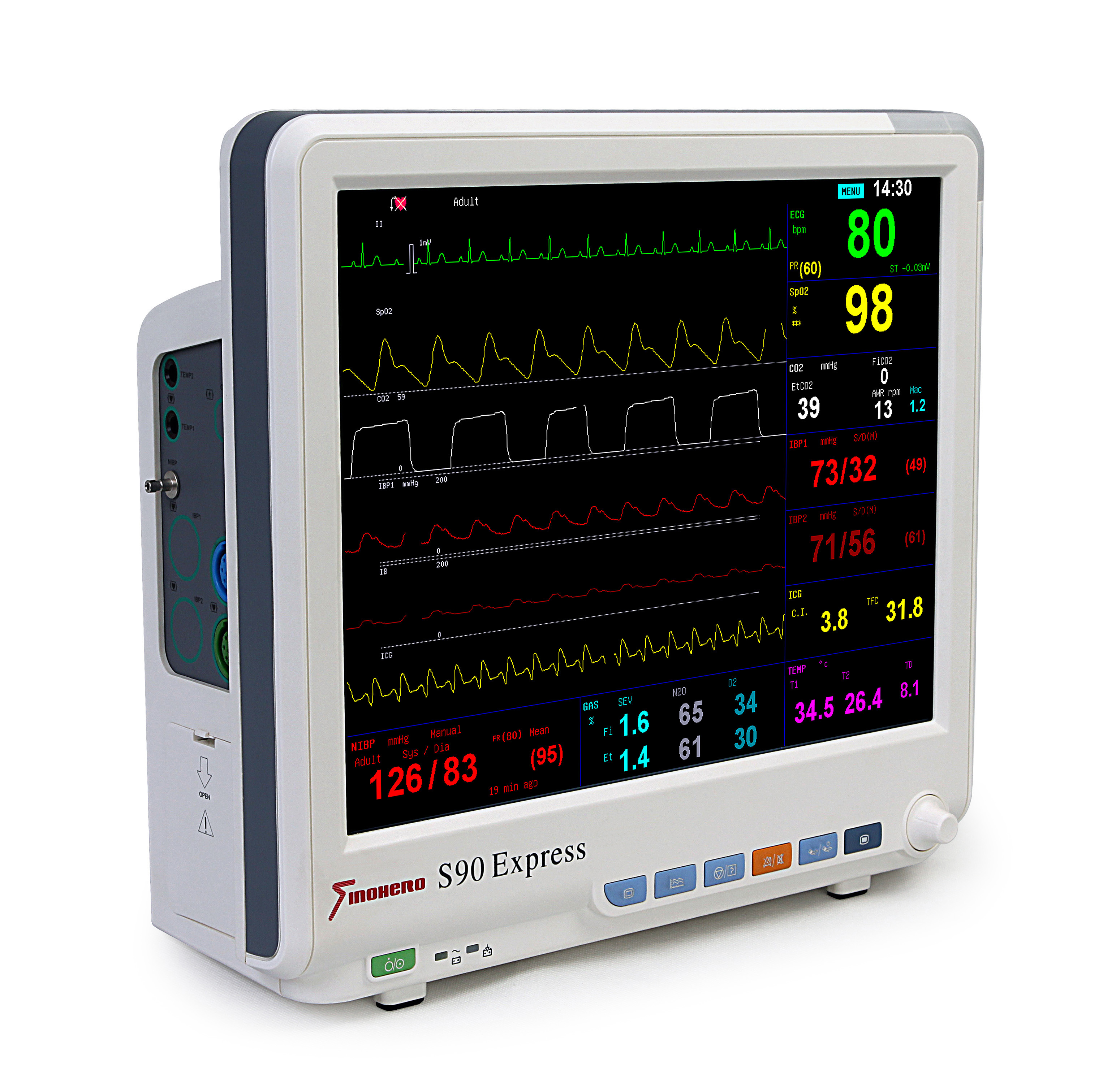 Kardiomonitory przyłóżkowe Sino-Hero S90 Express