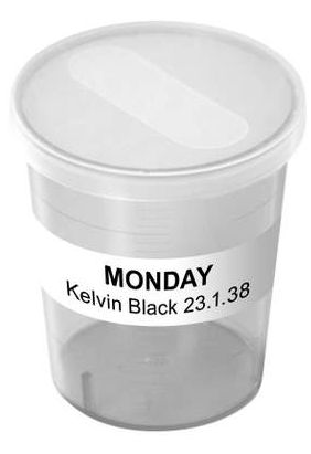 Kieliszki do podawania leków Wiegand 71.1 Transparentny-biały