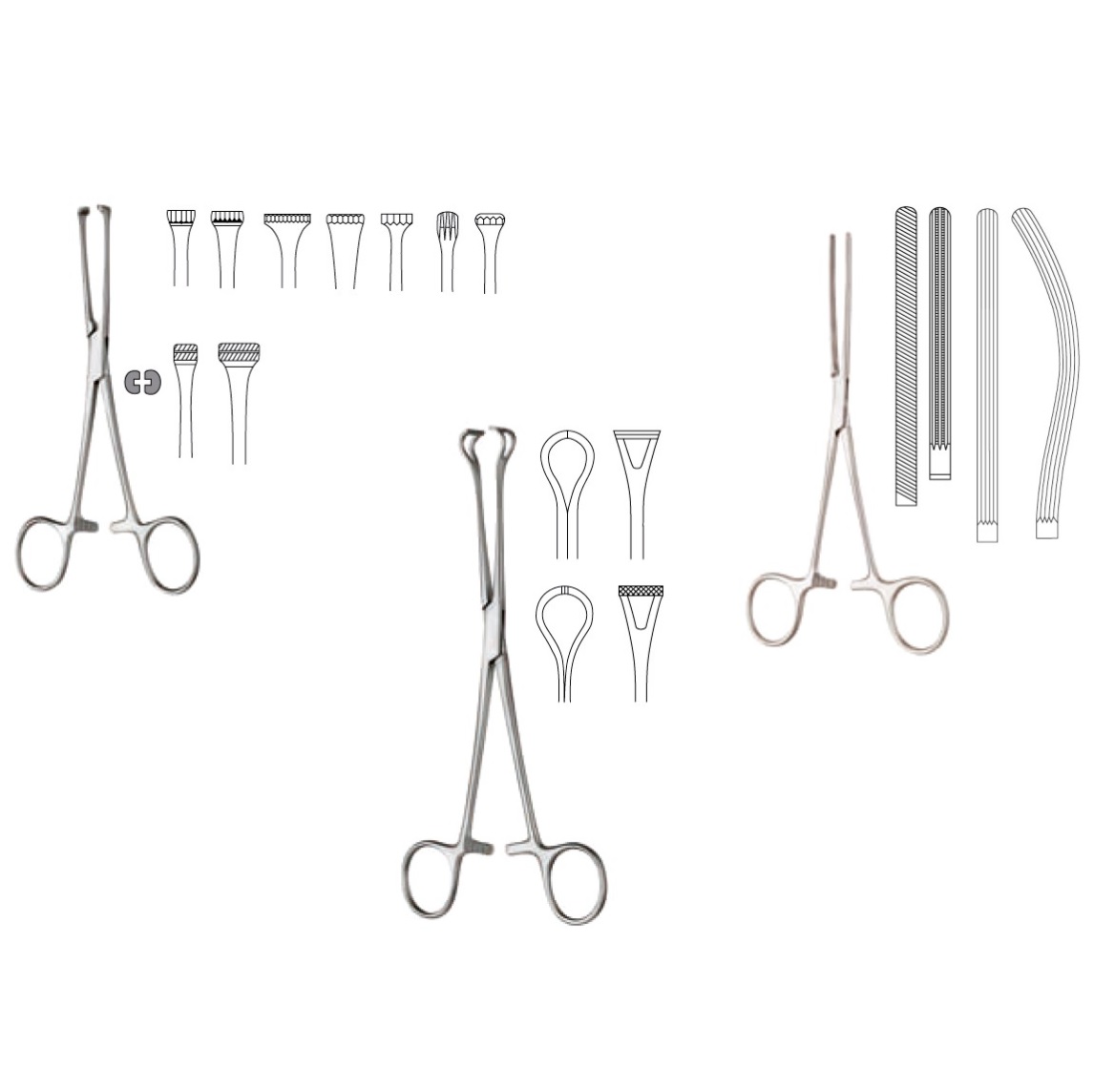 Kleszcze chirurgiczne i zabiegowe Medicon Kleszcze jelitowe