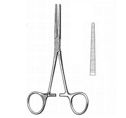 Kleszcze chirurgiczne i zabiegowe GAMA s. c. - dystrybutor importer Kleszczyki Pean TC Gold proste