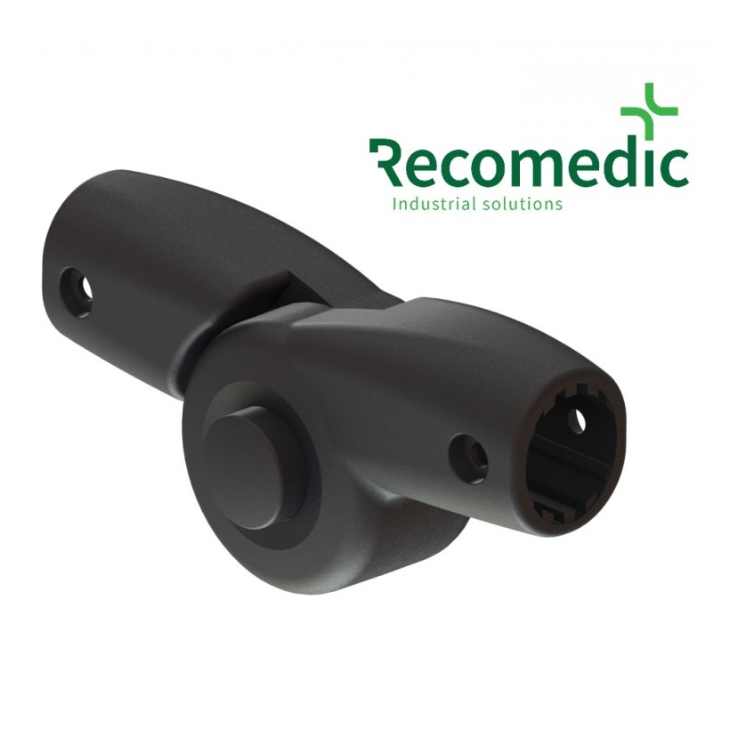 Klipsy mocujące rury do wózków inwalidzkich Recomedic RW-25-C-S