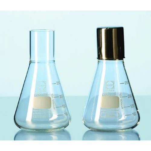 Kolby szklane Duran Erlenmeyer'a bez kołnierza prosta szyjka