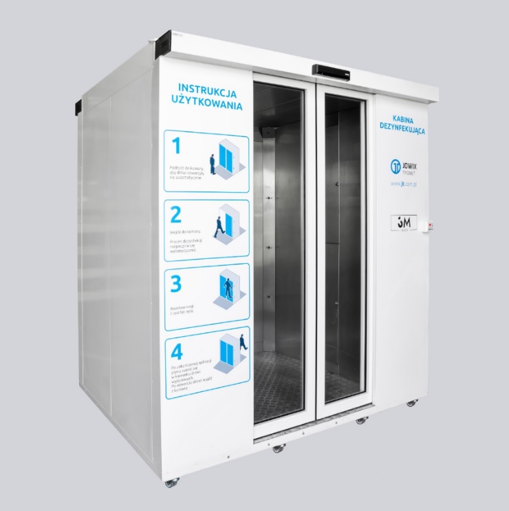 Komory do dezynfekcji osób, bramki, namioty, śluzy dezynfekcyjne Jowix Triomed EPIDEMIC 1 PREMIUM