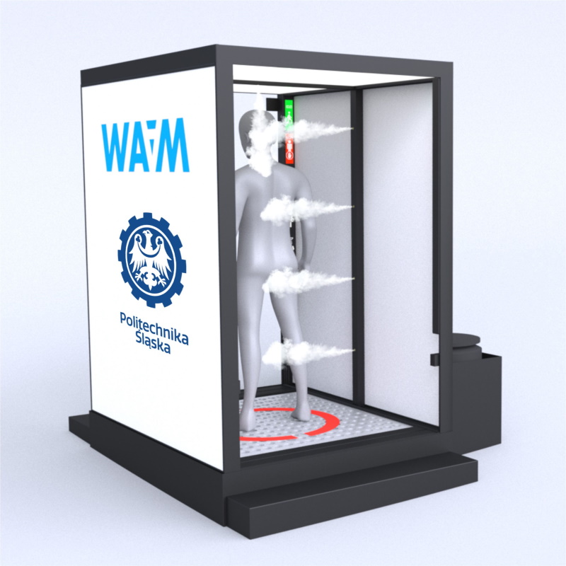 Komory do dezynfekcji osób, bramki, namioty, śluzy dezynfekcyjne WAAM Sp. z o.o. WAAM Gate Med 1.0