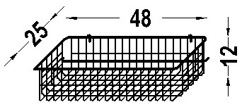 Kosze, półki i wieszaki do regałów listwowych B/D 01512