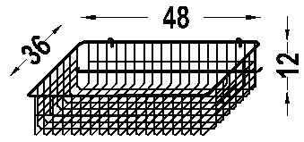 Kosze, półki i wieszaki do regałów listwowych B/D 01513