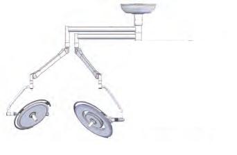 Lampy operacyjne podwójne Maquet PowerLed 500/300