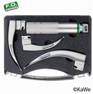 Laryngoskopy KaWe Zestaw Macintosh FO (1 uchwyt, 3 łyżki)