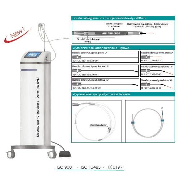 Lasery chirurgiczne CTL 1551 - Doris Plus EVLT 1470 nm/635 nm
