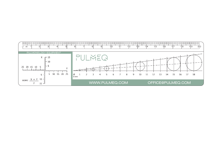 Linijki alergologiczne B/D do odczytu odczynu alergicznego