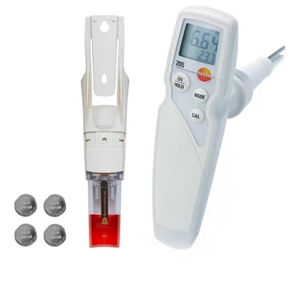 Mierniki pH (pH-metry laboratoryjne) Testo 205
