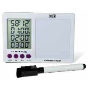 Minutniki laboratoryjne LLG Z białą tablicą