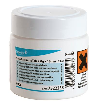 Mycie ekspresów do kawy i maszyn wendingowych Diversey Suma CaféAuto Tab C1.2