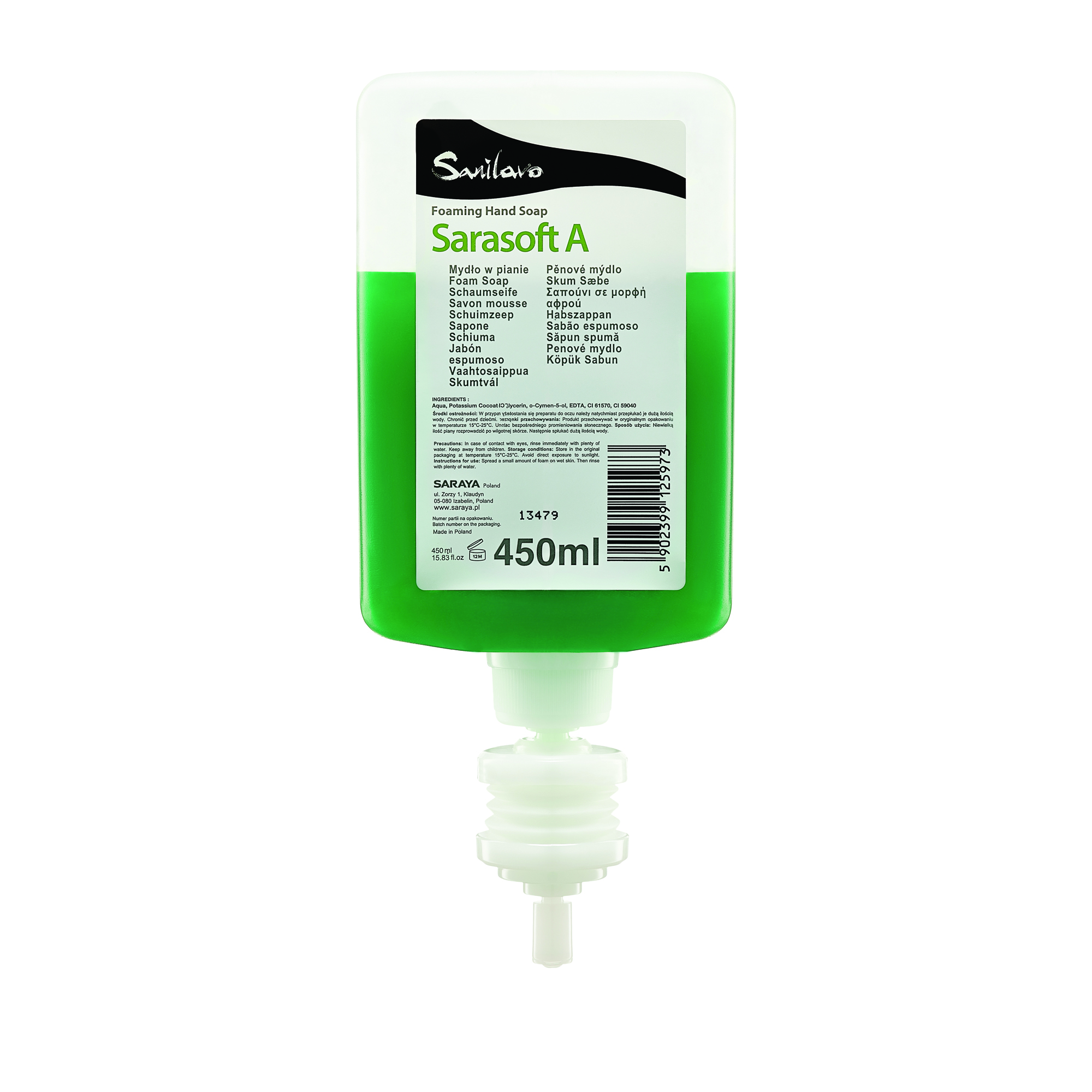 Mydło w płynie SARAYA Sarasoft A 450ml