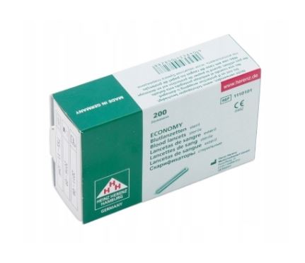 Nakłuwacze jednorazowe HEINZ HERENZ Lancety hematologiczne  – ECONOMY