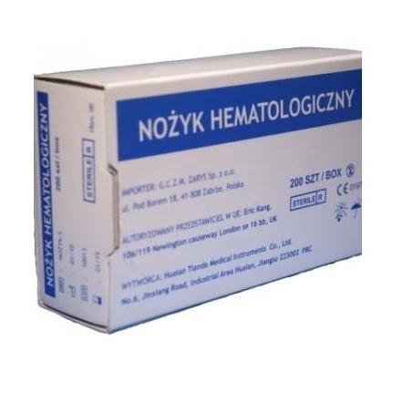 Nakłuwacze jednorazowe Huaian TianDa Medical Instruments Co.,Ltd Nożyk Hematologiczny
