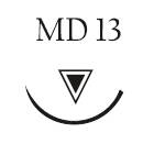 Nici chirurgiczne z igłą okrągłą Vigilenz Brilon B44MD130