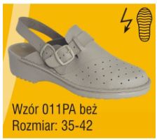 Obuwie medyczne wielorazowe Pofam-Jedność 011 beż