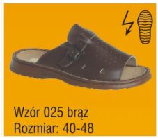 Obuwie medyczne wielorazowe Pofam-Jedność 025 brąz