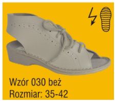 Obuwie medyczne wielorazowe Pofam-Jedność 030 beż