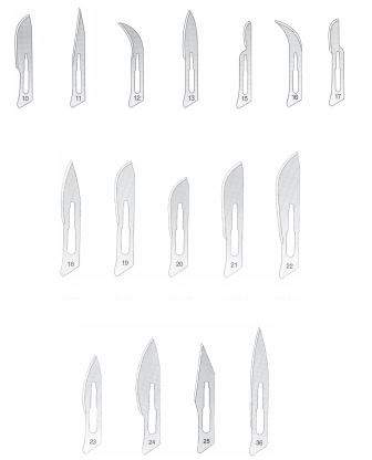 Ostrza chirurgiczne chirstom Ostrza chirurgiczne