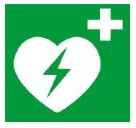 Oznaczenia Defibrylatorów AED Kredos naklejka AED
