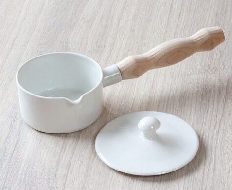 Parownice porcelanowe JIPO niska z odkręcanym uchwytem