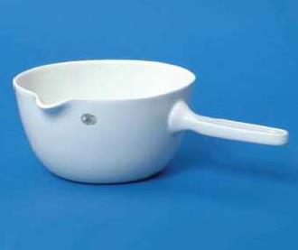 Parownice porcelanowe JIPO z uchwytem glazurowana