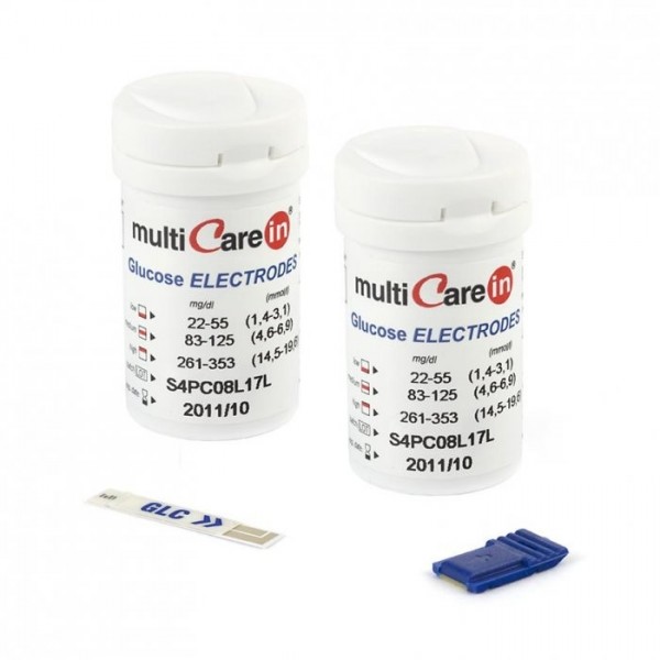 Paski do pomiaru glukozy we krwi MultiCareIn Paski do pomiaru glukozy MultiCareIn