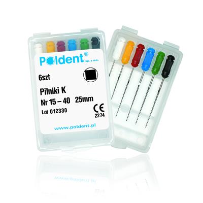 Pilniki endodontyczne Poldent Pilniki typu “K”